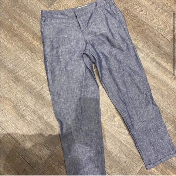 Joie Chambray Linen Wide Leg Pant - Picture 2 of 6